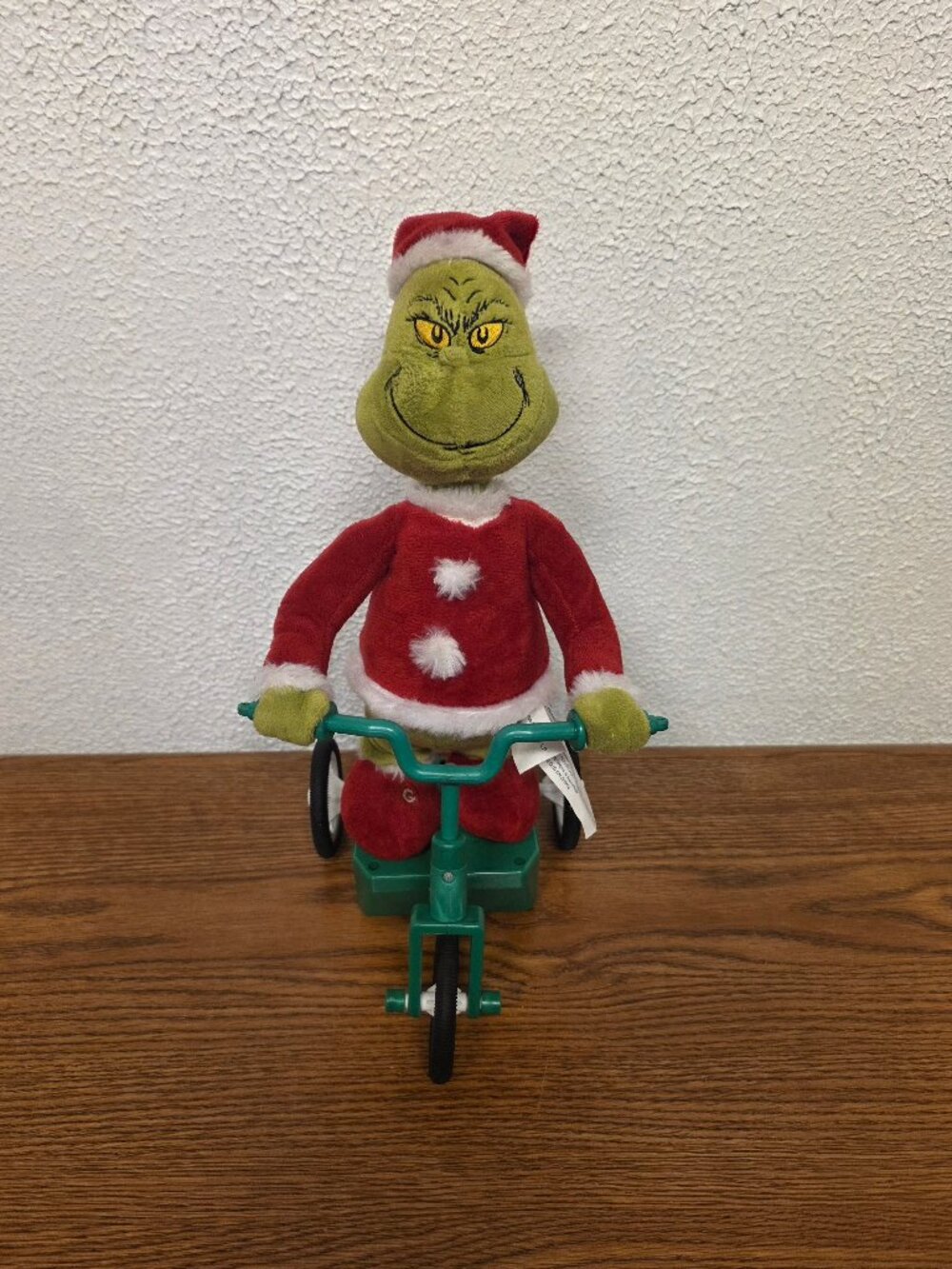 Seasonal Decor Animated 12" Grinch on Scooter - Moves and Plays Your a Mean One
